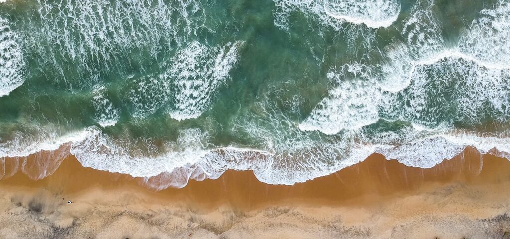 Water on the beach